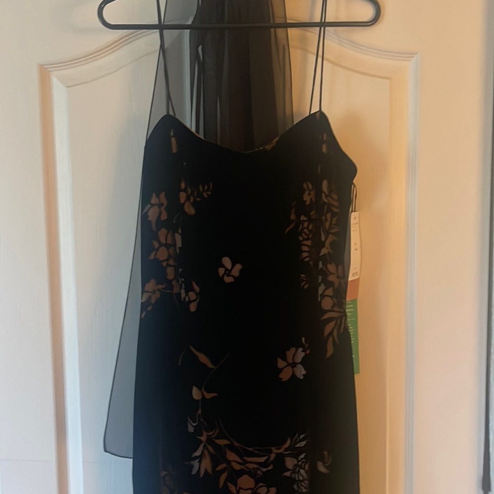 Long black, velvet, beautiful dress